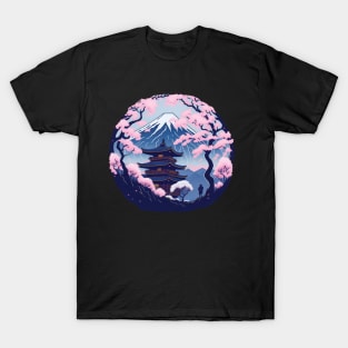 Cherry Blossoms Around Mt. Fuji T-Shirt